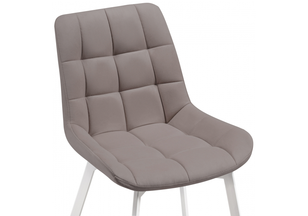 фото стул на металлокаркасе woodville челси латте / белый 489742 | 220svet.ru