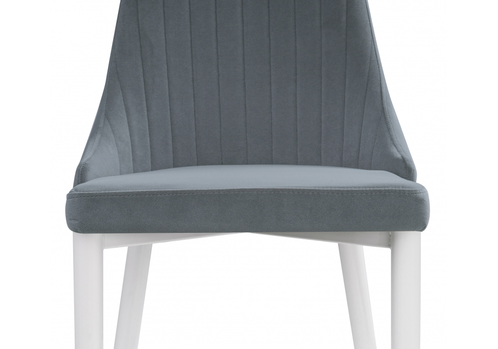фото стул на металлокаркасе woodville kora white / gray 15221 | 220svet.ru