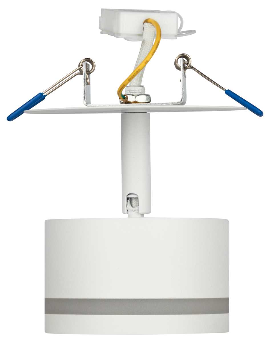 фото светильник встраиваемый эра dk114 wh под лампу gx53 поворотный белый б0059789 | 220svet.ru