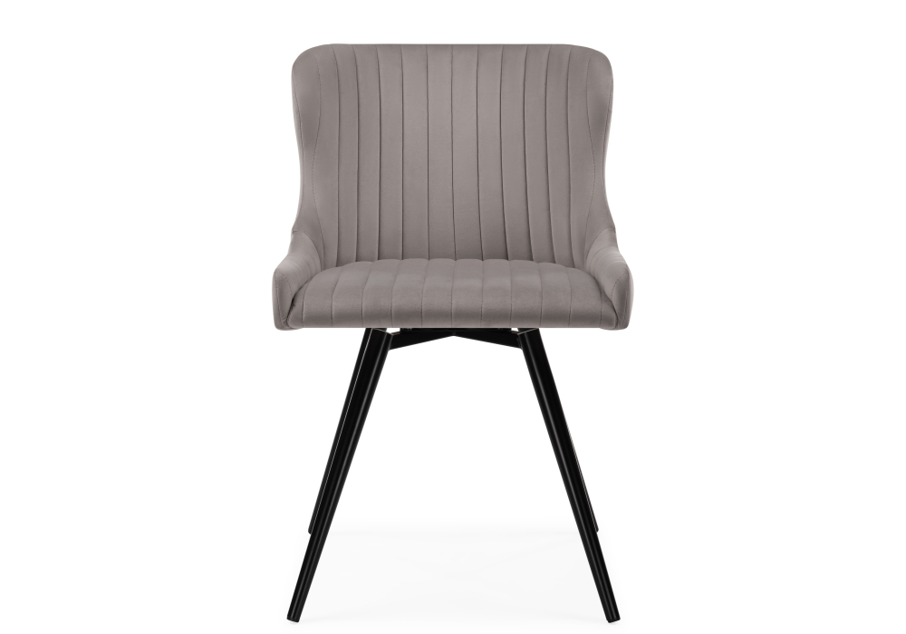 фото кресло крутящееся woodville хабри серый / черный глянец 566494 | 220svet.ru