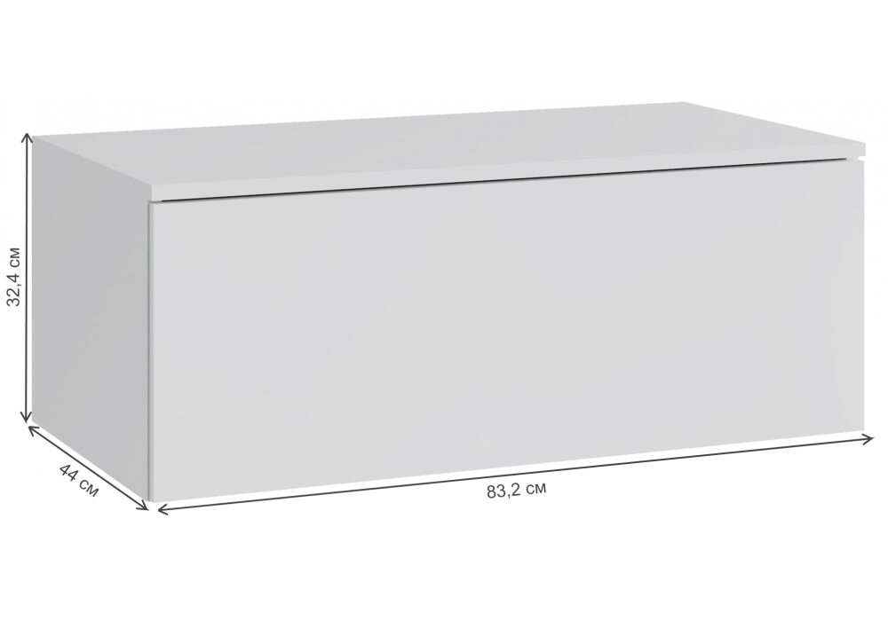 фото прихожая комплектация 1 woodville роут белый / графит 620672 | 220svet.ru