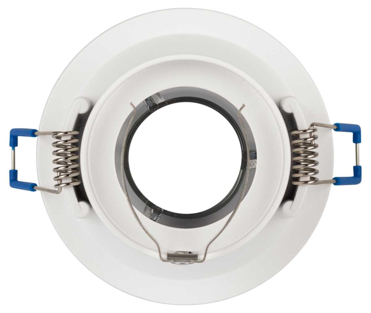 фото светильник встраиваемый декоративный эра kl103 wh/ch под лампу mr16 gu5.3 белый/хром б0056353 | 220svet.ru