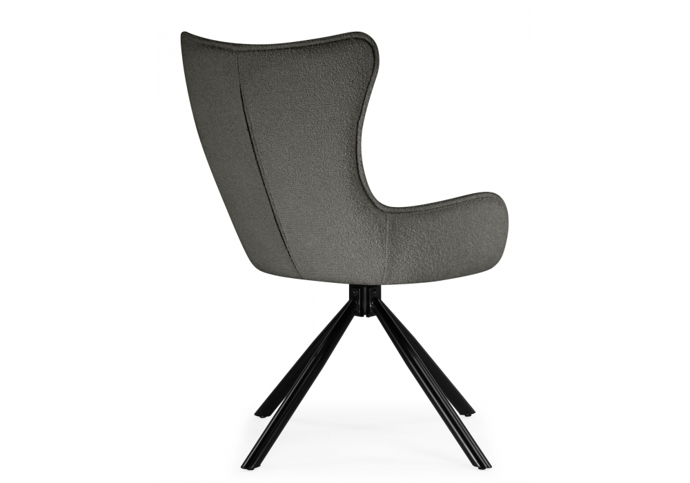 фото стул на металлокаркасе поворотный woodville chicago light gray / black 15830 | 220svet.ru