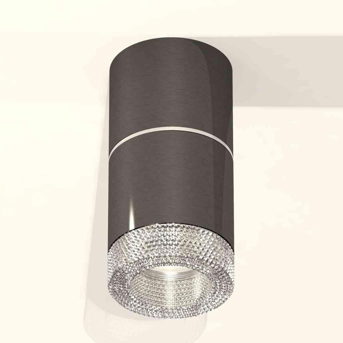 фото комплект накладного светильника ambrella light techno spot xs7403042 dch/cl черный хром/прозрачный (c7403, a2070, c7403, n7191) | 220svet.ru