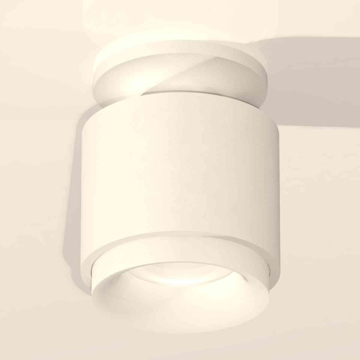 фото комплект накладного светильника ambrella light techno spot xs7510044 swh/fr белый песок/белый матовый (n7925, c7510, n7165) | 220svet.ru
