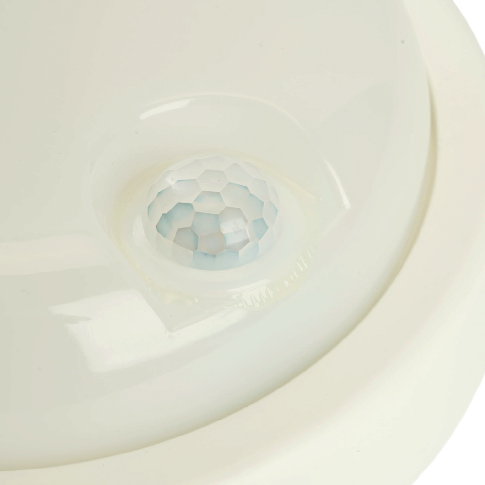 фото светильник светодиодный пылевлагозащищённый с ик-датчиком feron al3006 в пластиковом корпусе 18w 4000k 220v ip65 белый 48995 | 220svet.ru