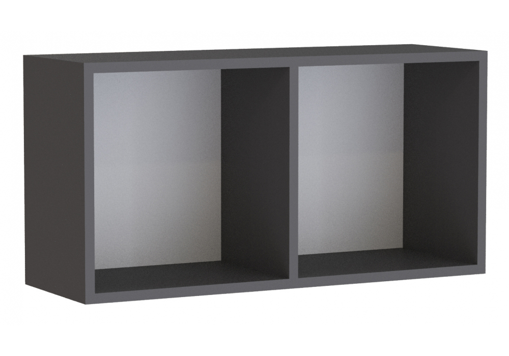 фото комплект для кабинета комплектация 5 woodville модена белый / графит 631667 | 220svet.ru