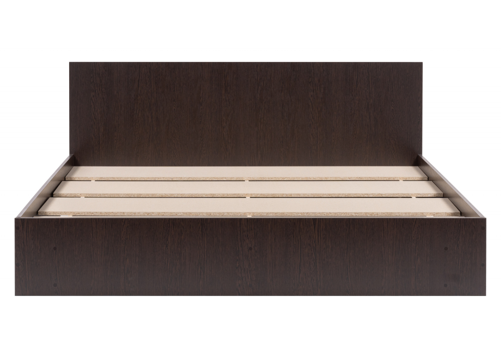 фото двуспальная кровать woodville адайн 160х200 венге / венге 507385 | 220svet.ru