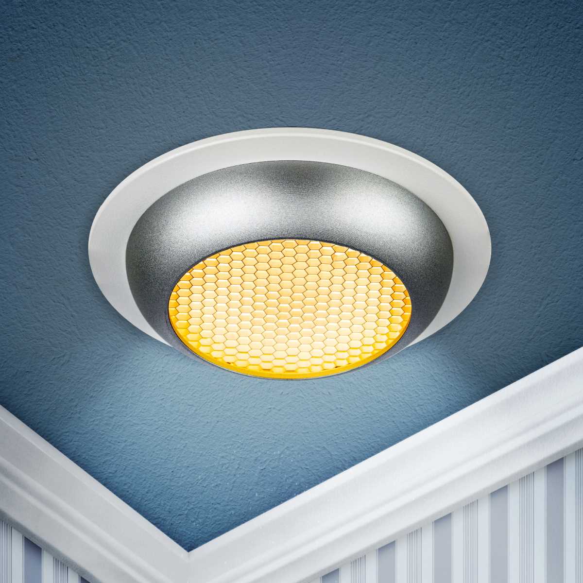 фото светильник встраиваемый эра kl111 wh/sl под лампу gx53 белый/серебро матовый б0061539 | 220svet.ru