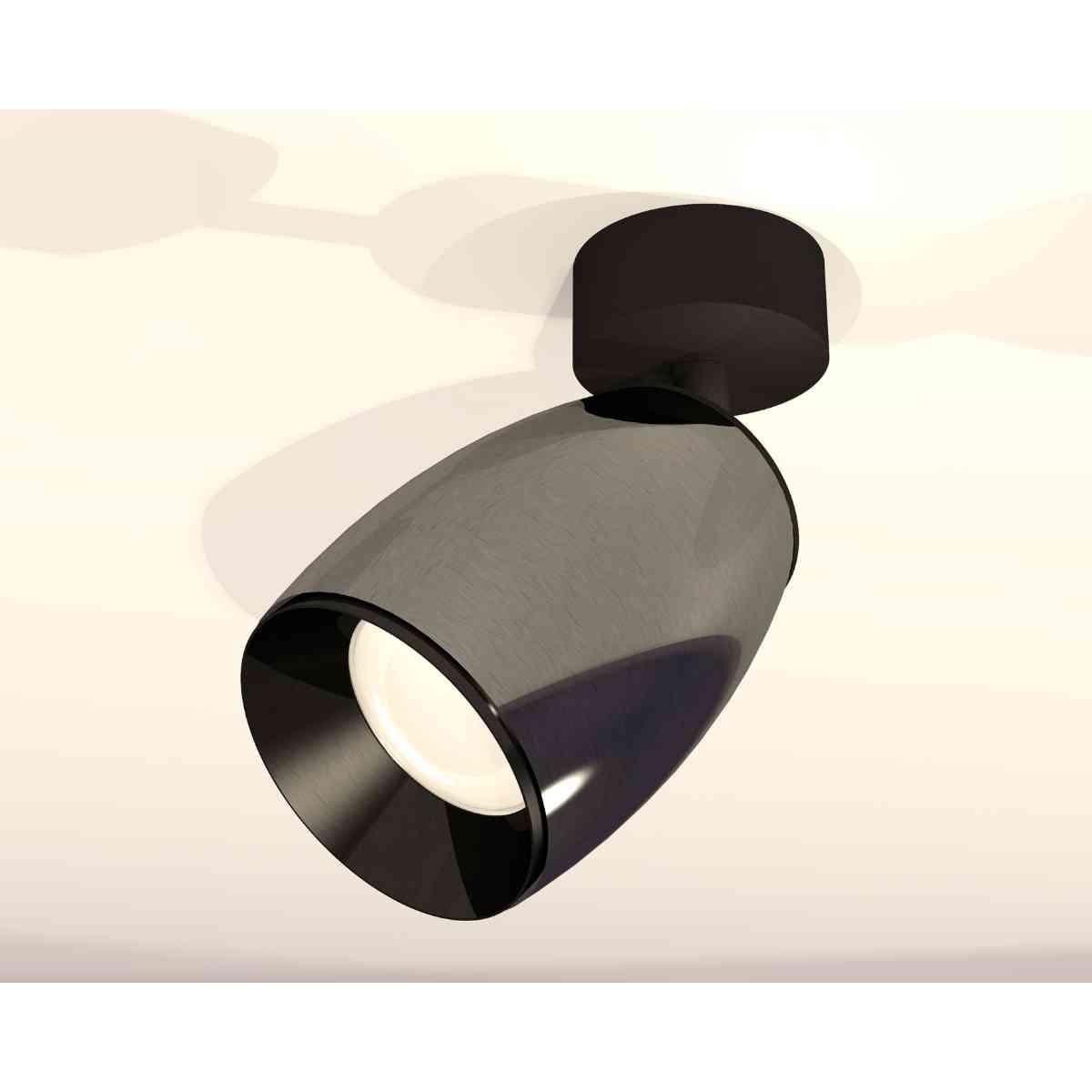 фото комплект накладного светильника ambrella light xm1123001 dch/sbk/pbk черный хром/черный песок/черный полированный (a2210, c1123, n7031) | 220svet.ru