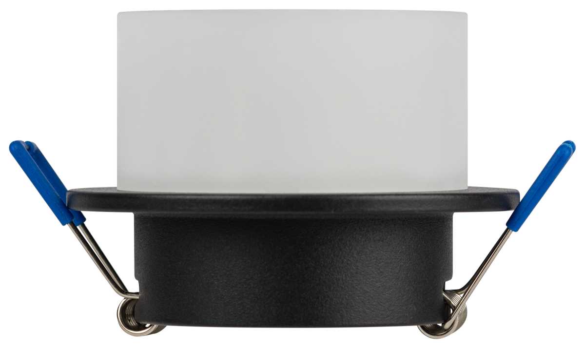 фото светильник встраиваемый декоративный эра dk106 bk под лампу mr16 gu5.3 черный б0058428 | 220svet.ru