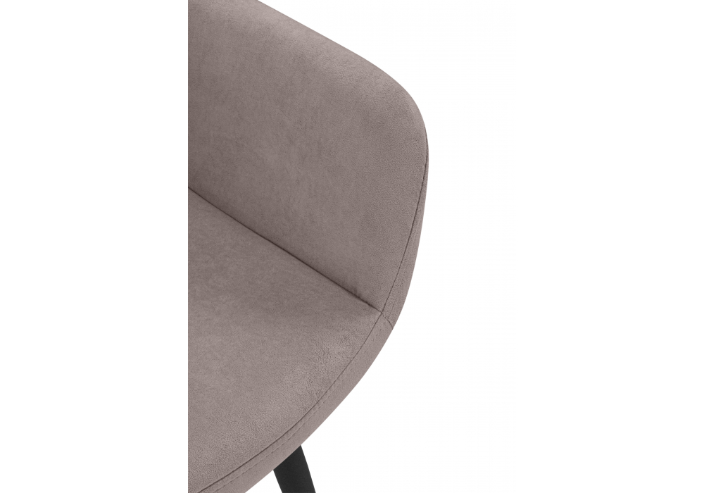 фото стул на металлокаркасе woodville флюид латте / черный 642975 | 220svet.ru