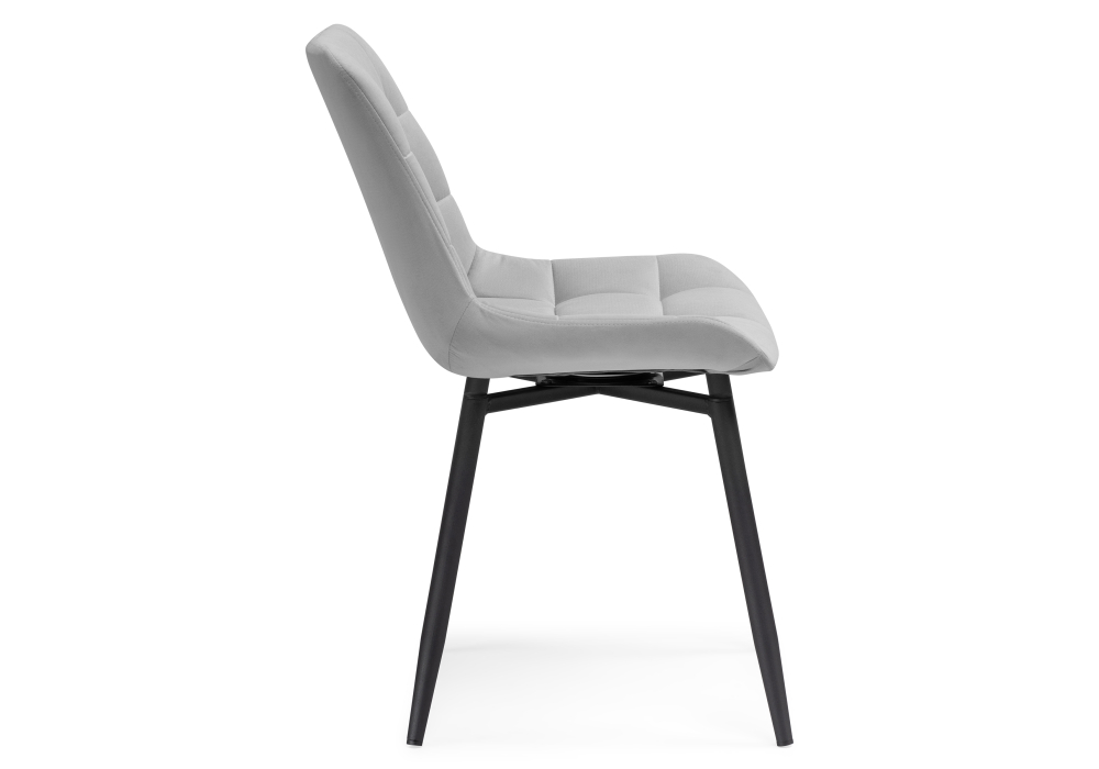 фото стул woodville челси крутящийся велюр светло-серый / черный 520598 | 220svet.ru