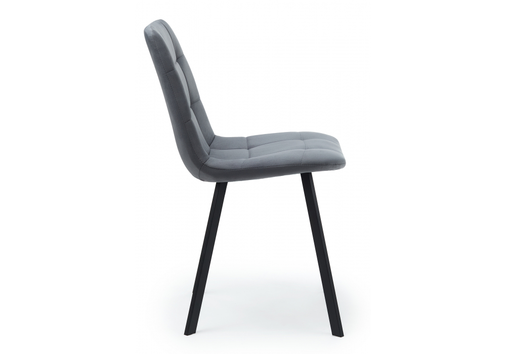 фото стул на металлокаркасе woodville чилли темно-серый / черный 631628 | 220svet.ru