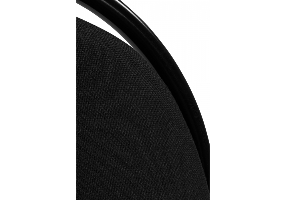 фото стул на металлокаркасе woodville гумер ткань черный / черный глянец 673646 | 220svet.ru