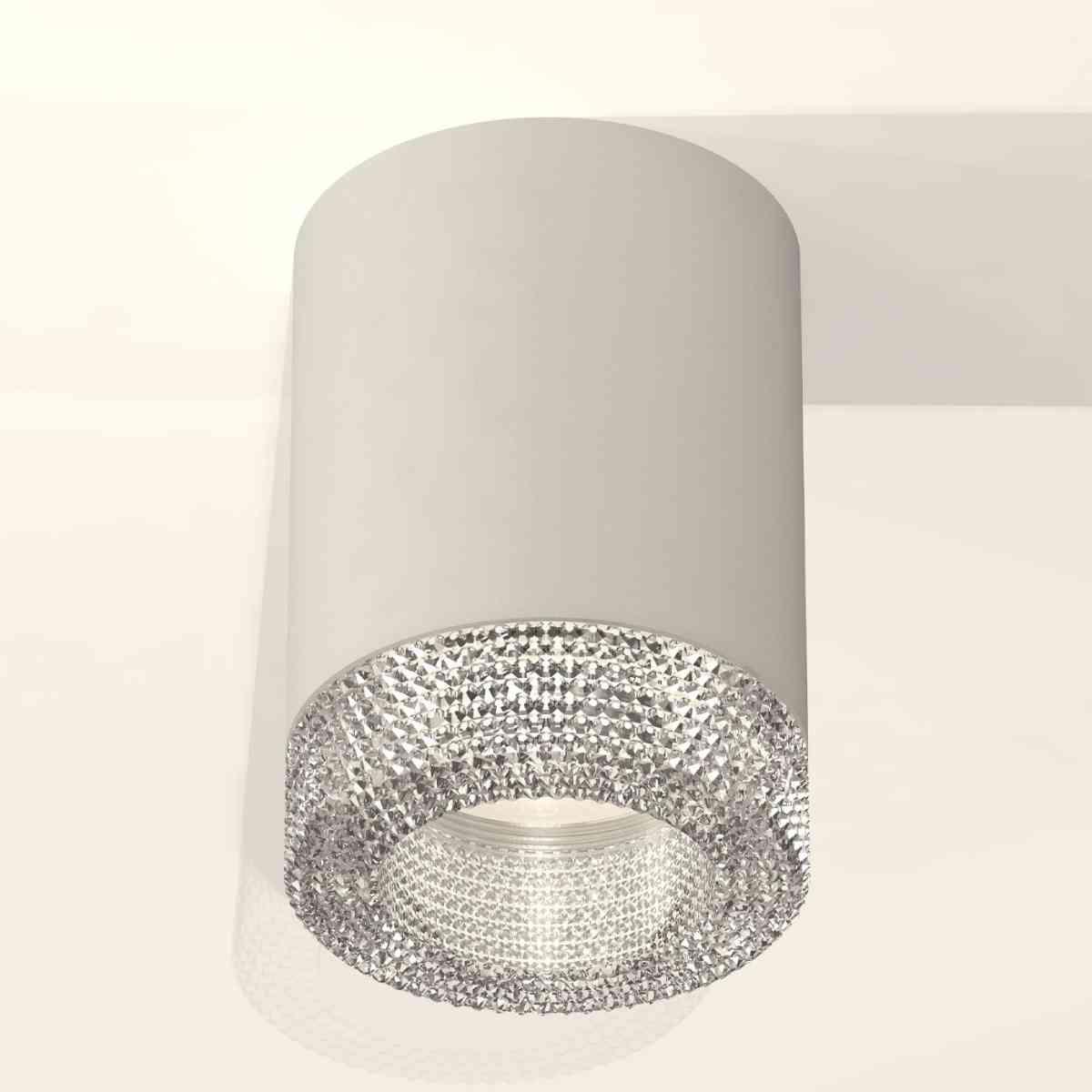 фото комплект накладного светильника ambrella light techno spot xs7423001 sgr/cl серый песок/прозрачный (c7423, n7191) | 220svet.ru