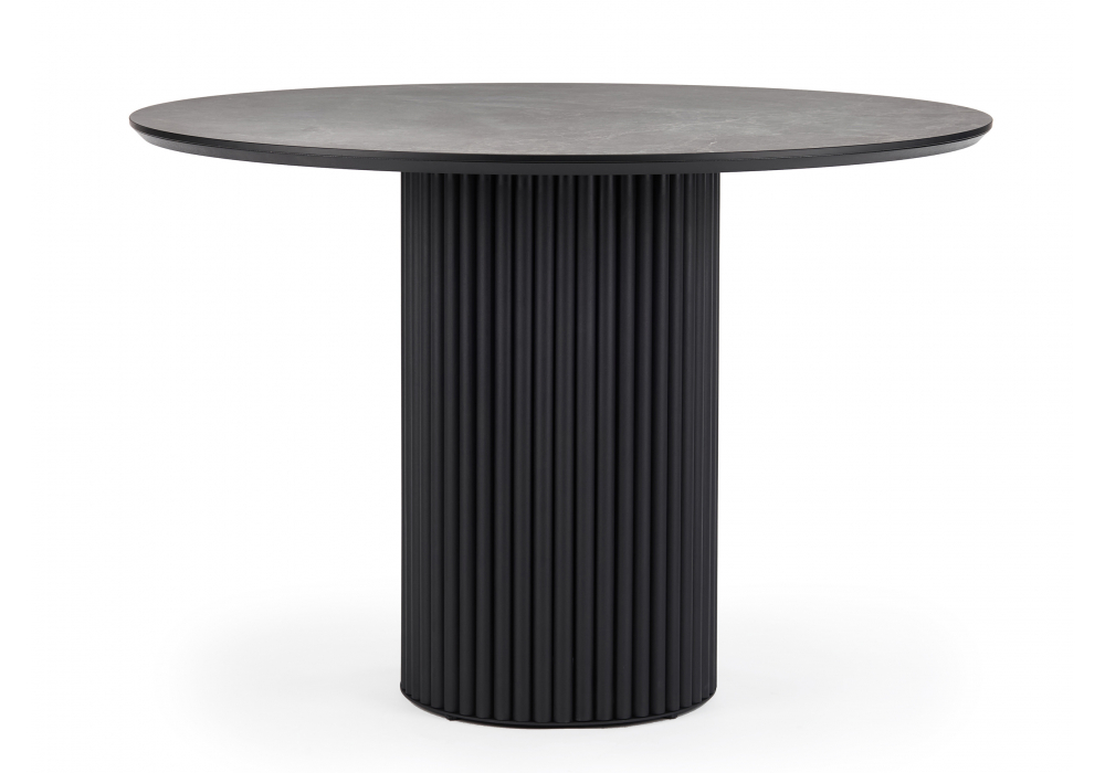 фото керамический стол 110 woodville барел dolmen cris sahara / черный 625654 | 220svet.ru