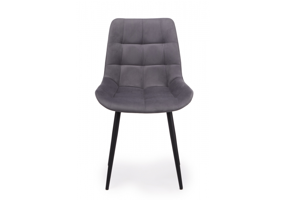 фото стул на металлокаркасе woodville челси к темно-серый (zd 995) / черный 632460 | 220svet.ru