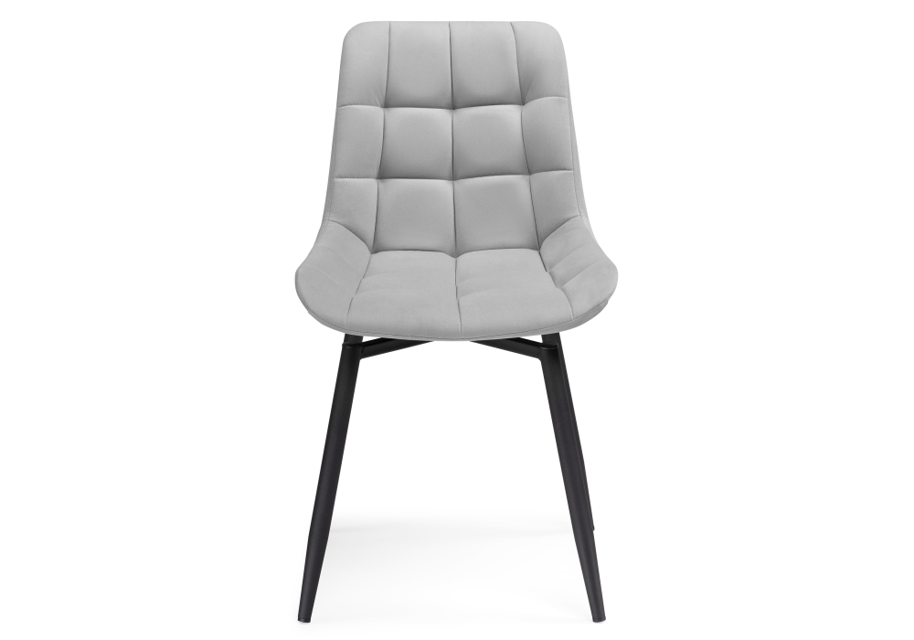 фото стул woodville челси крутящийся велюр светло-серый / черный 520598 | 220svet.ru