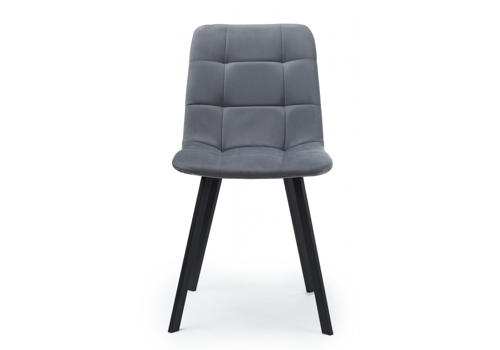 фото стул на металлокаркасе woodville чилли темно-серый / черный 631628 | 220svet.ru