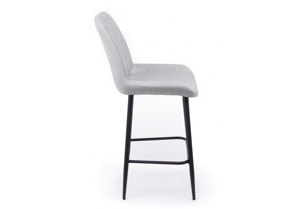 фото барный стул вращающийся woodville седа 360 светло-серый (zd 960) / черный 632587 | 220svet.ru