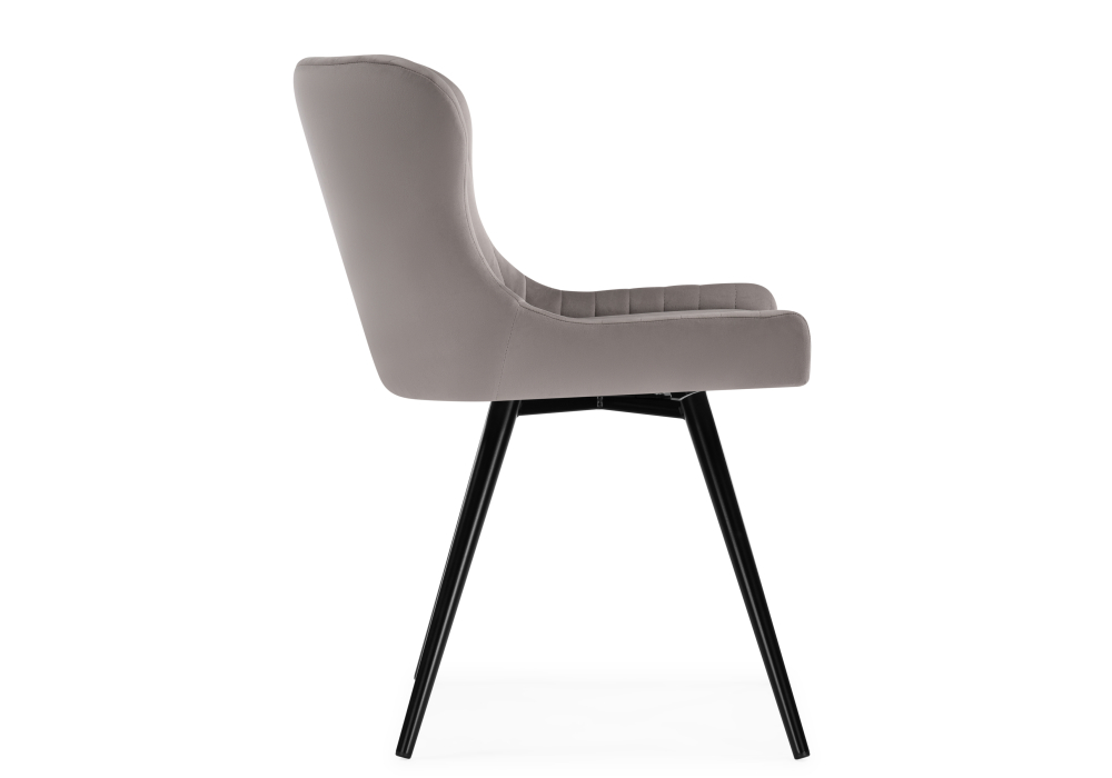 фото кресло крутящееся woodville хабри серый / черный глянец 566494 | 220svet.ru