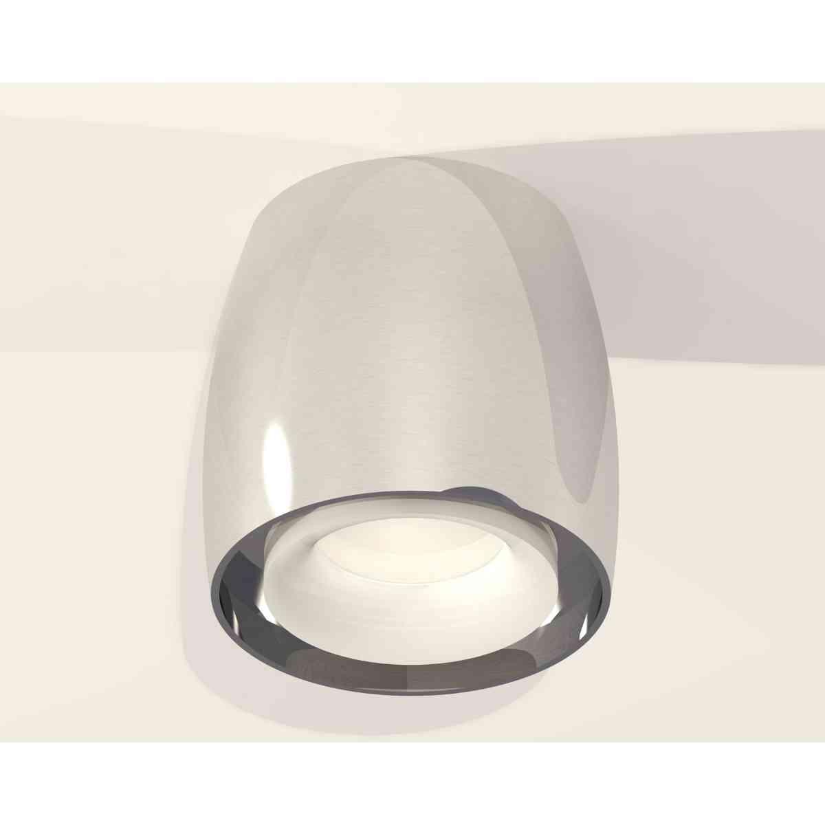 фото комплект накладного светильника ambrella light techno spot xs1143020 psl/fr серебро полированное/белы матовый (c1143, n7165) | 220svet.ru
