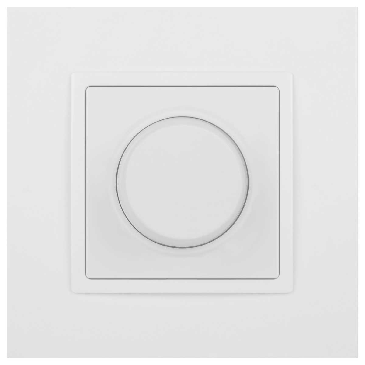 фото светорегулятор эра elegance 14-4101-01м поворотно-нажимной, 400ва 230в, белый матовый б0065779 | 220svet.ru