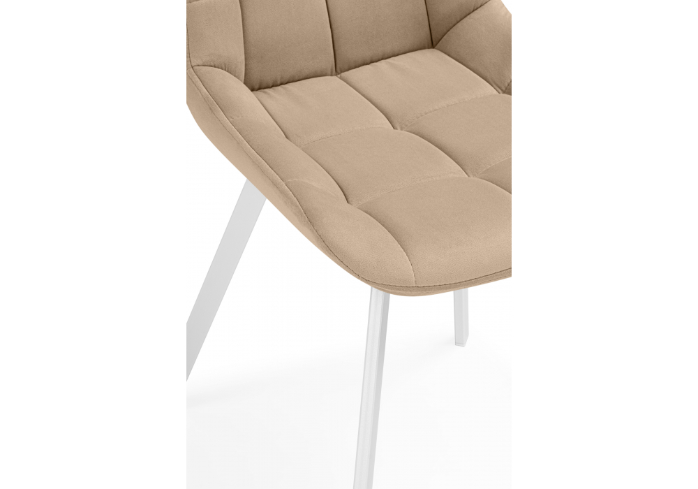 фото стул крутящийся woodville челси 360 бежевый (zd 210) / белый 626082 | 220svet.ru