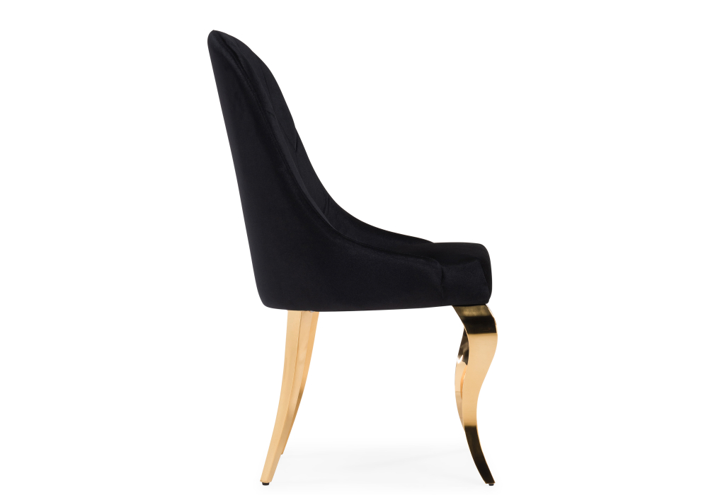 фото стул woodville gustav black / gold 15384 | 220svet.ru