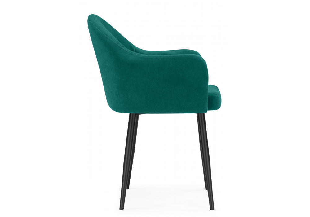 фото стул на металлокаркасе woodville морено velutto 33 / черный 622997 | 220svet.ru