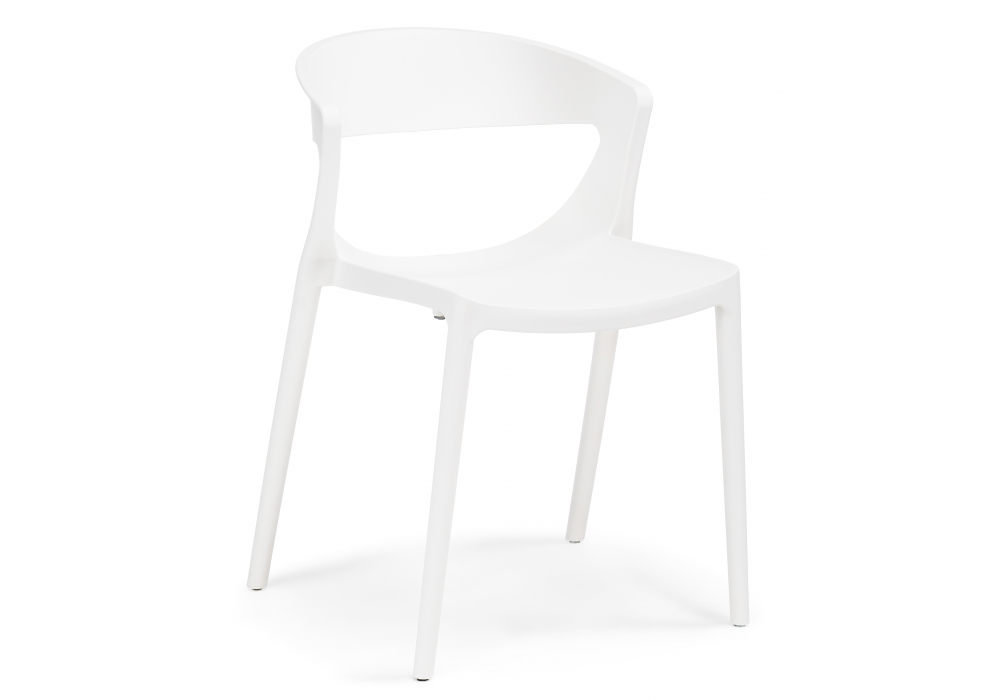 фото пластиковый стул woodville градно 4 шт белый 589902 | 220svet.ru