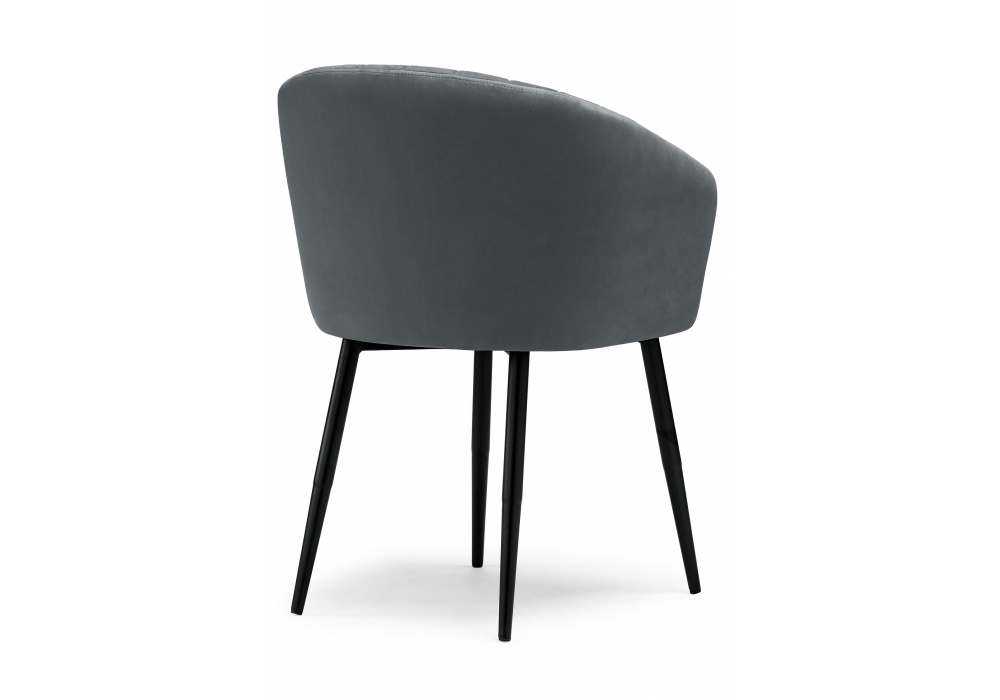 фото стул на металлокаркасе woodville моншау темно-серый велюр / черный 583437 | 220svet.ru