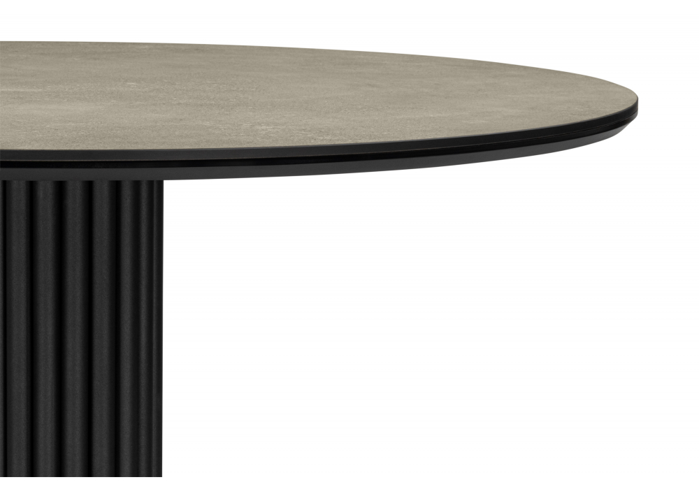 фото керамический стол woodville кэмерон 110 avenue grey sahara / черный 625709 | 220svet.ru