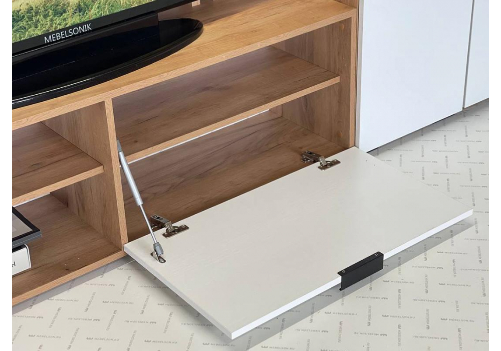 фото гостиная woodville бери дуб крафт золотой / белое дерево 570017 | 220svet.ru