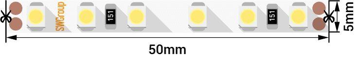 фото лента swg 9,6w/m 120led/m 3528smd теплый белый 5m 005669 | 220svet.ru