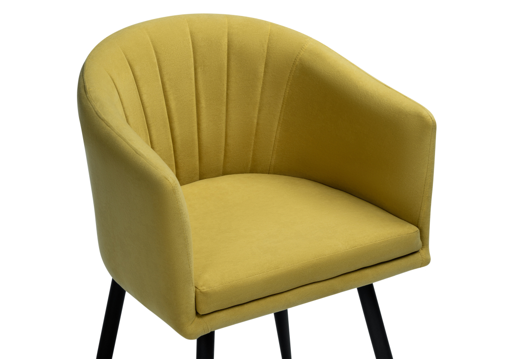 фото стул woodville валета горчичный / черный 504202 | 220svet.ru