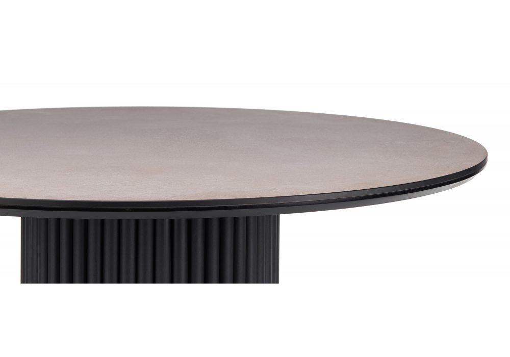 фото керамический стол 110 woodville барел avenue grey sahara / черный 625656 | 220svet.ru