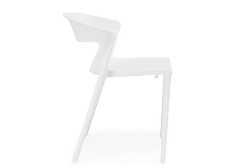 фото пластиковый стул woodville градно 4 шт белый 589902 | 220svet.ru