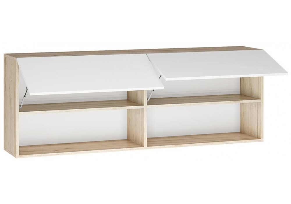 фото гостиная комплектация 1 woodville алетра дуб крафт серый / глянец белый 580877 | 220svet.ru