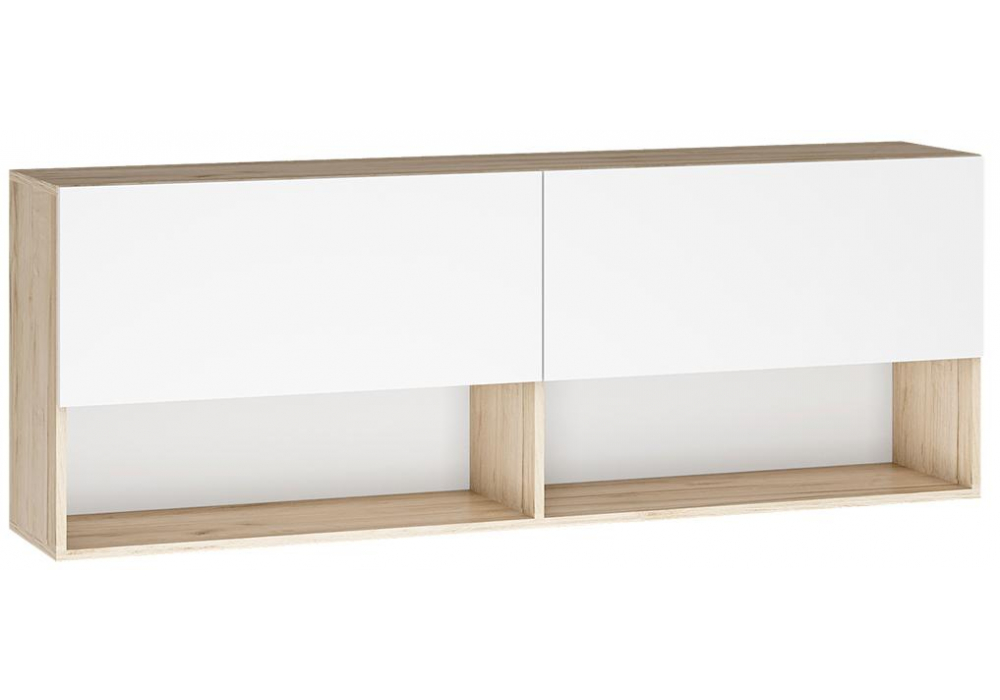 фото гостиная комплектация 2 woodville алетра дуб крафт серый / глянец белый 580878 | 220svet.ru