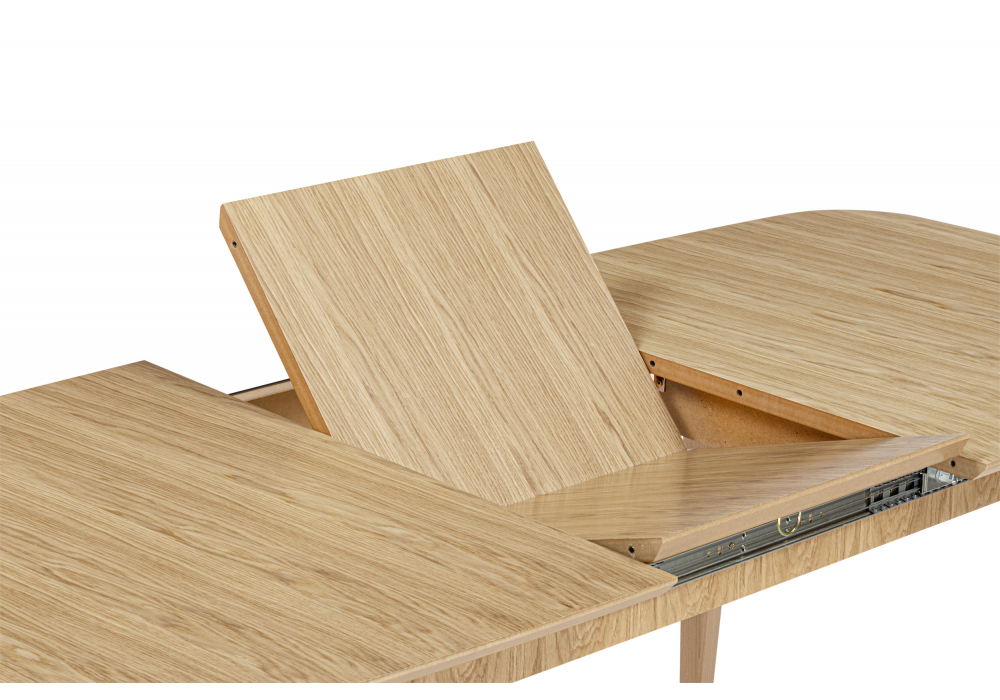 фото стол деревянный раскладной 145(190)x80 woodville адель светлое дерево 620599 | 220svet.ru