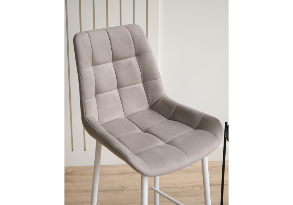 фото барный стул woodville челси латте / белый 632562 | 220svet.ru