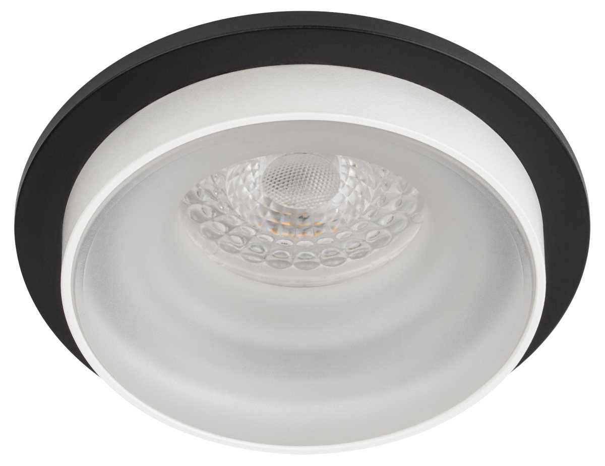 фото светильник встраиваемый декоративный эра dk95 bk под лампу mr16 gu5.3 черный б0055591 | 220svet.ru