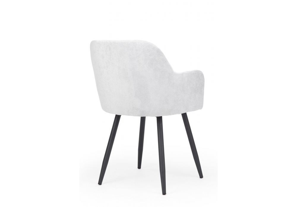 фото стул на металлокаркасе woodville инфини светло-серый (ocean 021) / черный 631775 | 220svet.ru