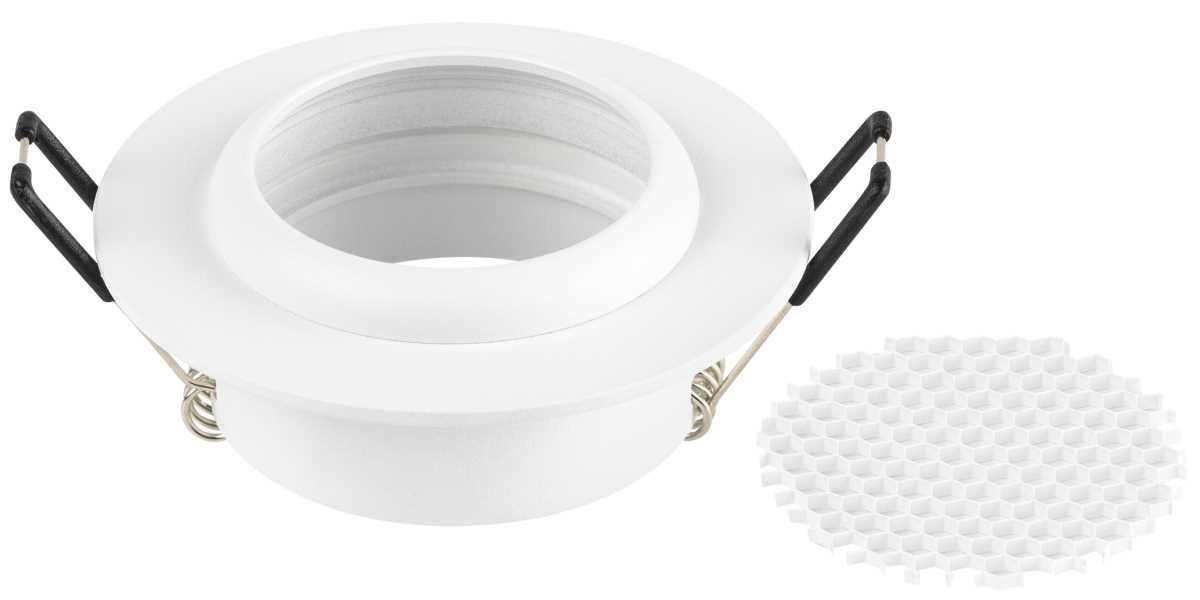 фото светильник встраиваемый алюминиевый эра kl109 wh под лампу mr16 gu5.3 белый матовый б0061823 | 220svet.ru