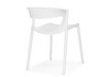 Миниатюра фото пластиковый стул woodville градно 4 шт белый 589902 | 220svet.ru
