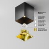 Миниатюра фото потолочный светильник maytoni alfa led c065cl-8w4k-sq-b | 220svet.ru