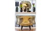 Миниатюра фото кресло бежевое garda decor zw-554-10619-25 | 220svet.ru