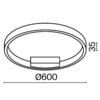 Миниатюра фото потолочный светодиодный светильник maytoni rim mod058cl-l35bk | 220svet.ru